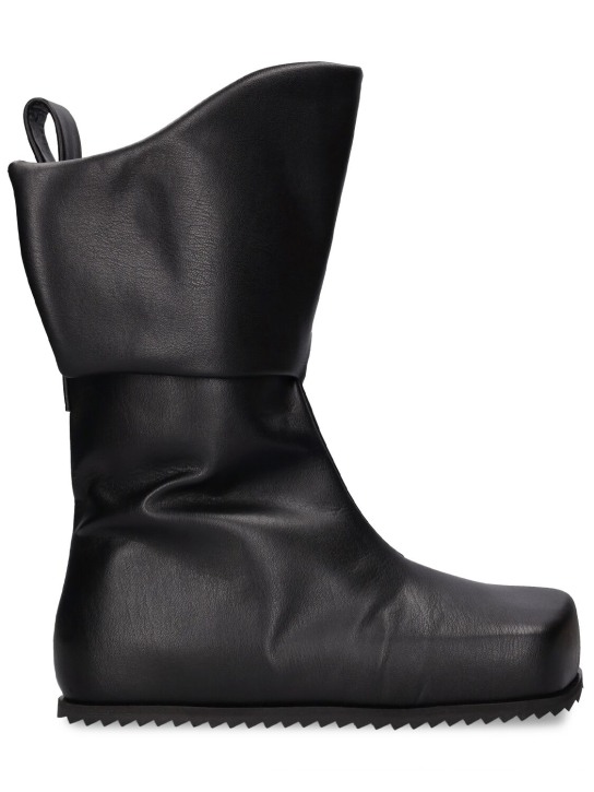 Yume Yume: Truck high faux leather boots - Black - men_0 | Luisa Via Roma