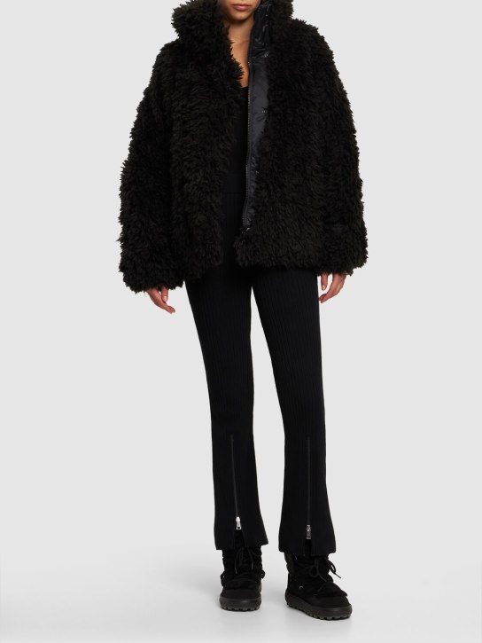 Goldbergh: Oversized Jacke aus gestepptem Nylon - Schwarz - women_1 | Luisa Via Roma