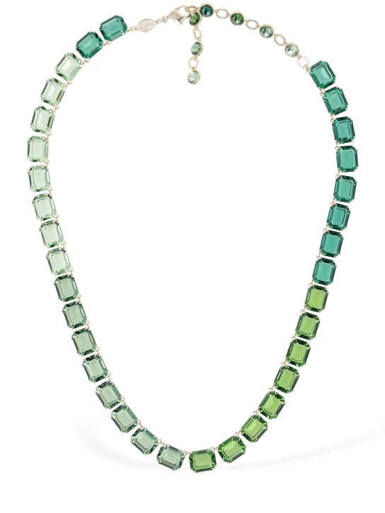 SWAROVSKI: Millenia all around Swarovski necklace - Green/Gold - women_0 | Luisa Via Roma