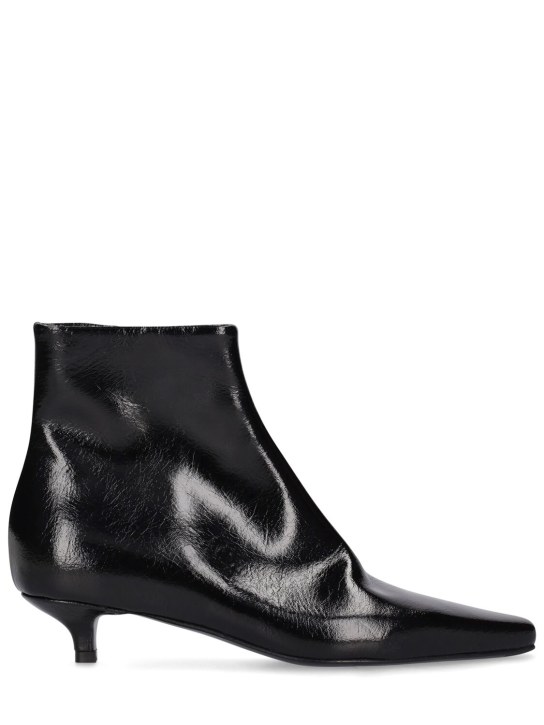 Toteme: 35mm The Slim leather ankle boots - Black - women_0 | Luisa Via Roma