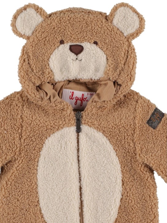 Il Gufo: Teddy bear romper - Beige - kids-boys_1 | Luisa Via Roma