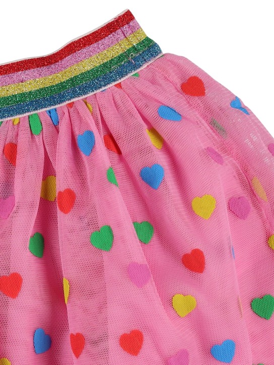 Stella Mccartney Kids: Recycled tulle mini skirt - Pink - kids-girls_1 | Luisa Via Roma