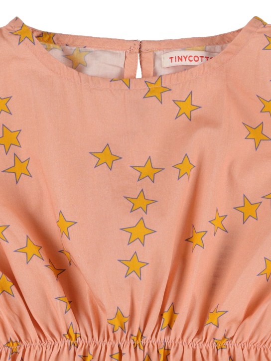 Tiny Cottons: Robe en coton imprimé étoiles - Rose - kids-girls_1 | Luisa Via Roma