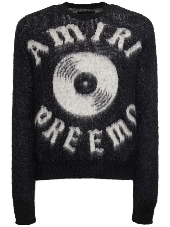 Amiri: Stricksweater aus Mohairmischung „Preemo“ - Schwarz - men_0 | Luisa Via Roma