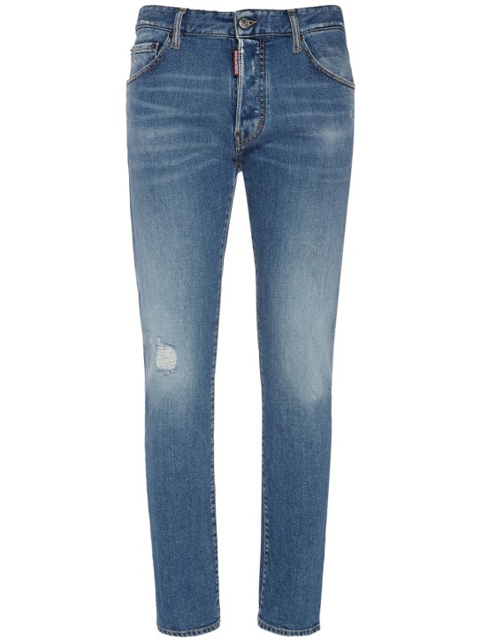 Dsquared2: Cool Guy fit cotton denim jeans - Navy - men_0 | Luisa Via Roma