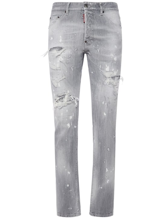 Dsquared2: Jeans Cool Guy in denim di cotone - Grigio - men_0 | Luisa Via Roma