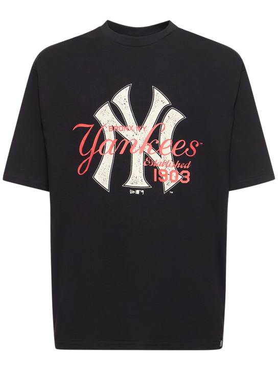 New Era: T-shirt NY Yankees MLB Lifestyle - Blu/Bianco - men_0 | Luisa Via Roma