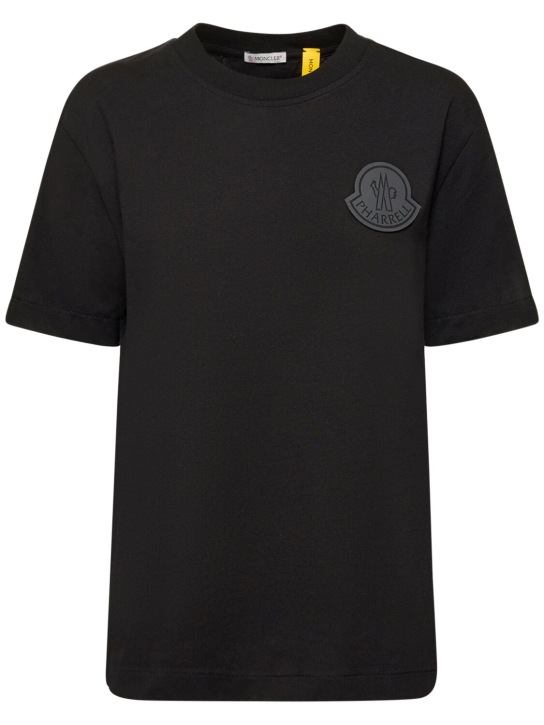 Moncler Genius: Camiseta de Moncler x Pharrell Williams - Negro - women_0 | Luisa Via Roma