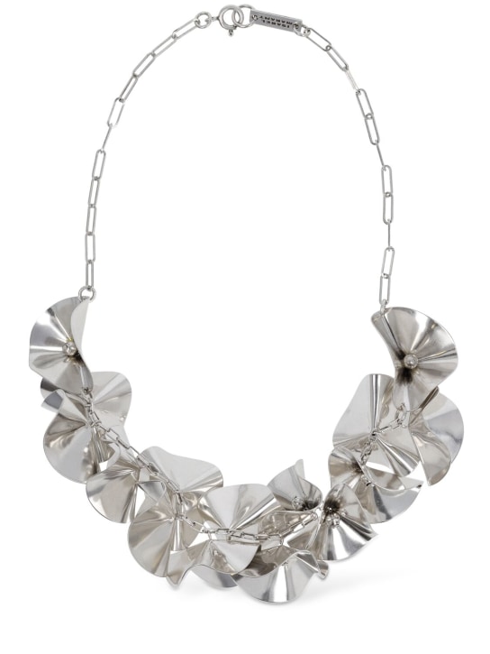 Isabel Marant: Flower power collar necklace - Silver - women_0 | Luisa Via Roma