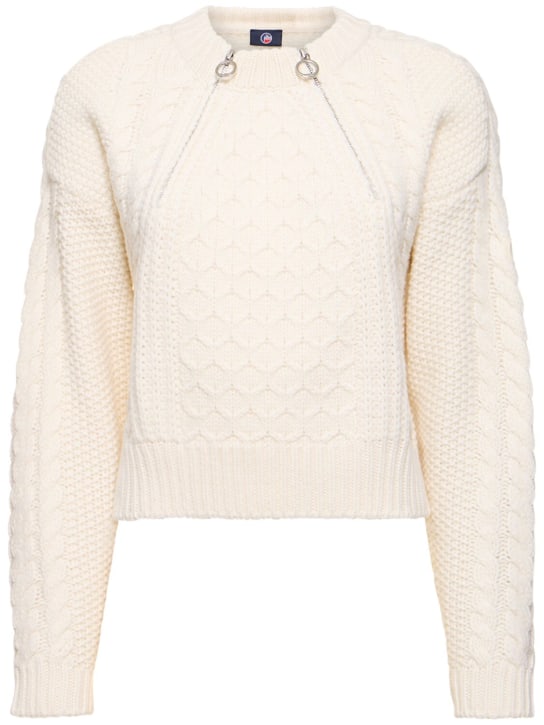 Fusalp: Aslaug merino wool sweater - Beige - women_0 | Luisa Via Roma