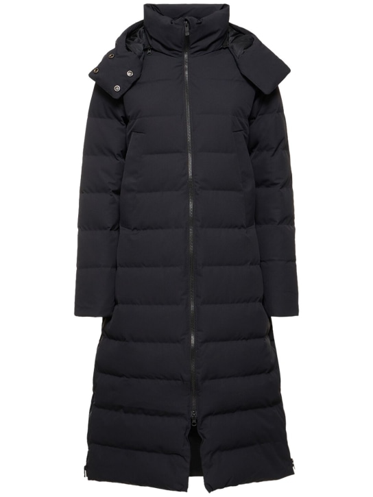 Marmot: Prospect zip up long down coat - Black - women_0 | Luisa Via Roma