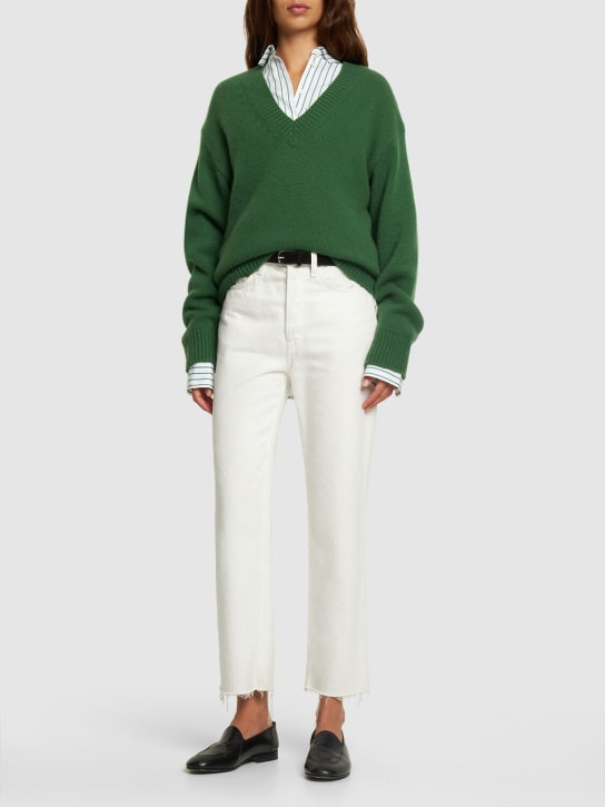 Toteme: Suéter de cashmere y lana - Verde - women_1 | Luisa Via Roma