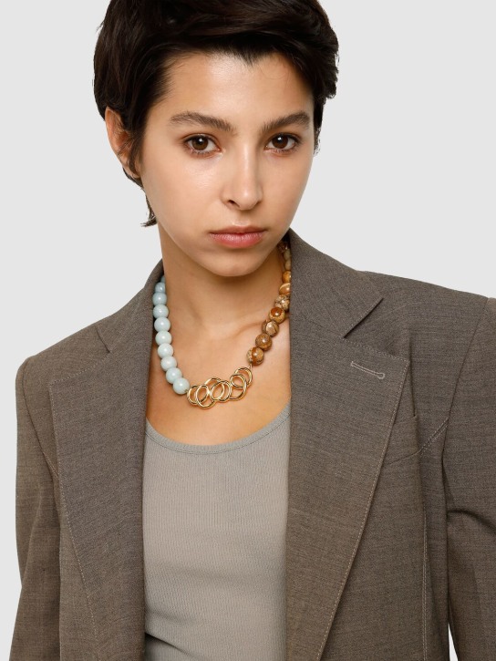 Destree: Elizabeth Candy Icon collar necklace - Multi/Gold - women_1 | Luisa Via Roma