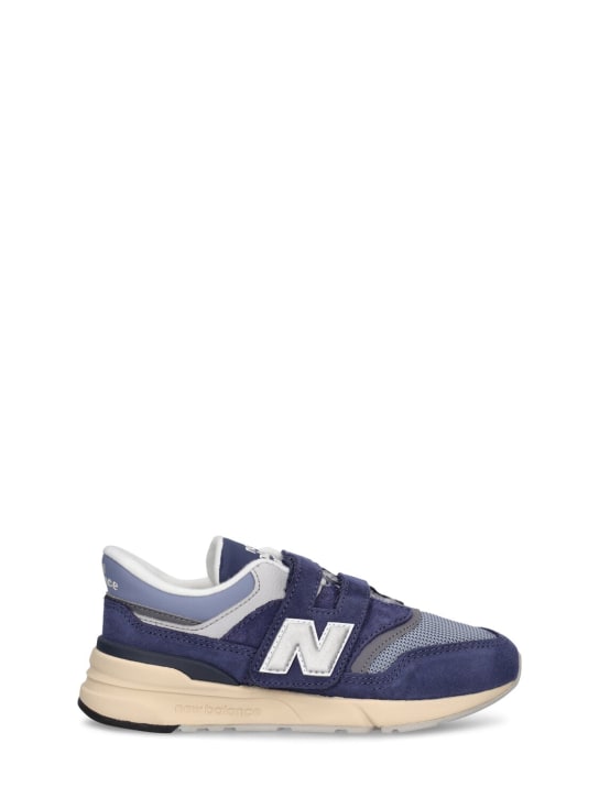 New Balance: Sneakers 997 in pelle - Navy - kids-girls_0 | Luisa Via Roma