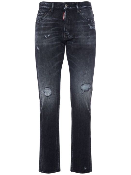 Dsquared2: Cool Guy fit cotton denim jeans - Black - men_0 | Luisa Via Roma