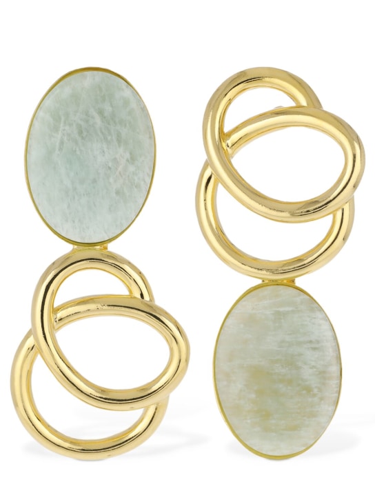 Destree: Sonia Icon stone earrings - Blue/Gold - women_0 | Luisa Via Roma
