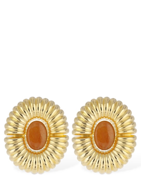 Destree: Sonia Sun stud earrings - Orange/Gold - women_0 | Luisa Via Roma
