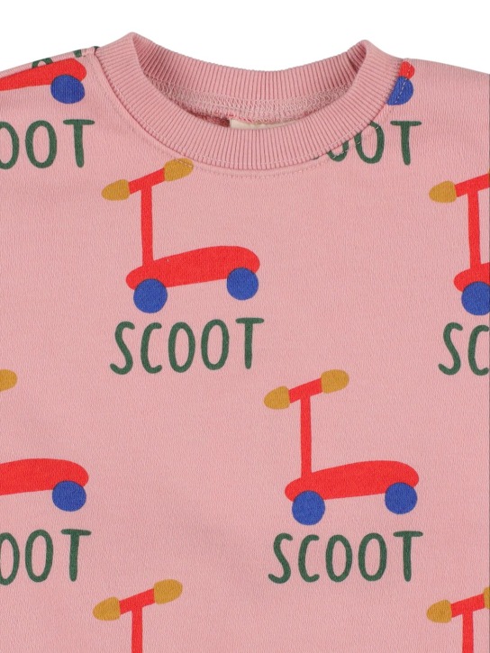 Jellymallow: Printed cotton sweatshirt & sweatpants - Pink - kids-girls_1 | Luisa Via Roma