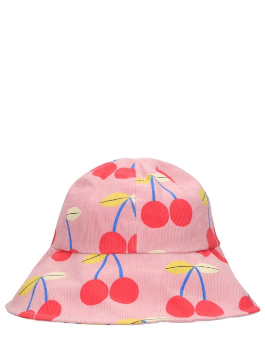 Jellymallow: Cappello bucket in millerighe stampato - Rosa - kids-girls_0 | Luisa Via Roma