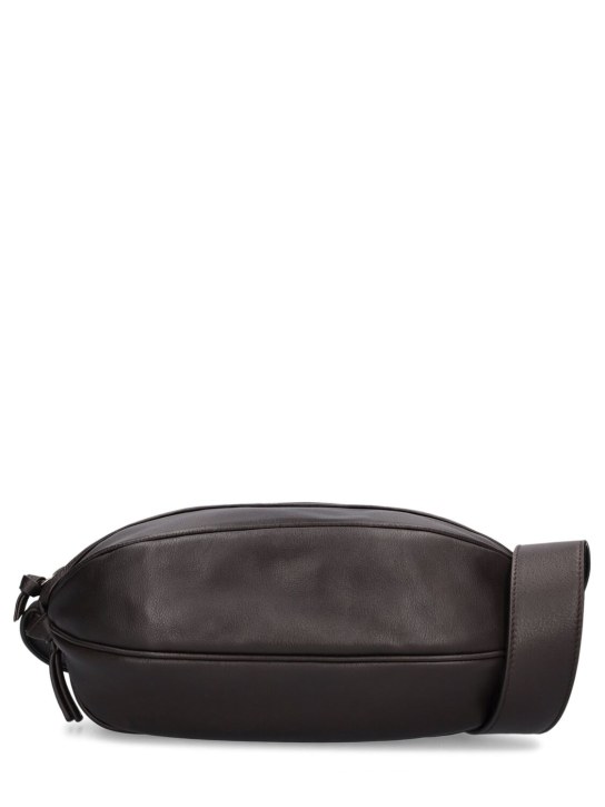 Hereu: Large Boya leather shoulder bag - Dark Brown - women_0 | Luisa Via Roma