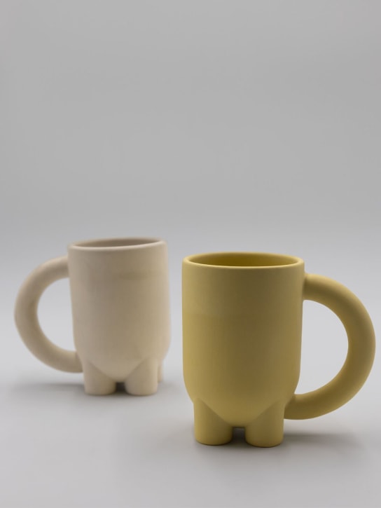 BURGIO.: Stoneware mug - Yellow - ecraft_1 | Luisa Via Roma