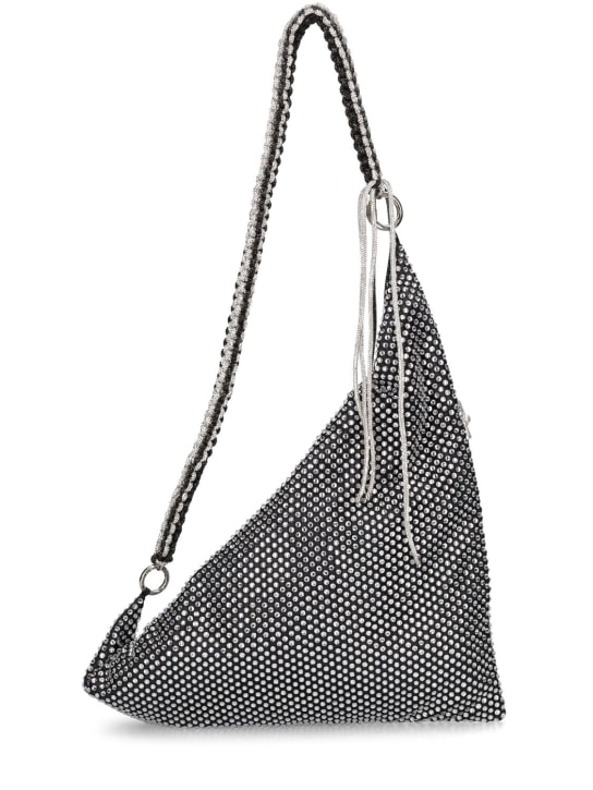 Rosantica: Large Vela crystal shoulder bag - Black - women_0 | Luisa Via Roma