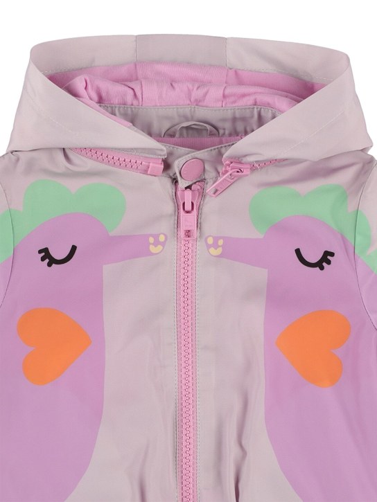 Stella Mccartney Kids: Recycled nylon printed jacket - Pink - kids-girls_1 | Luisa Via Roma