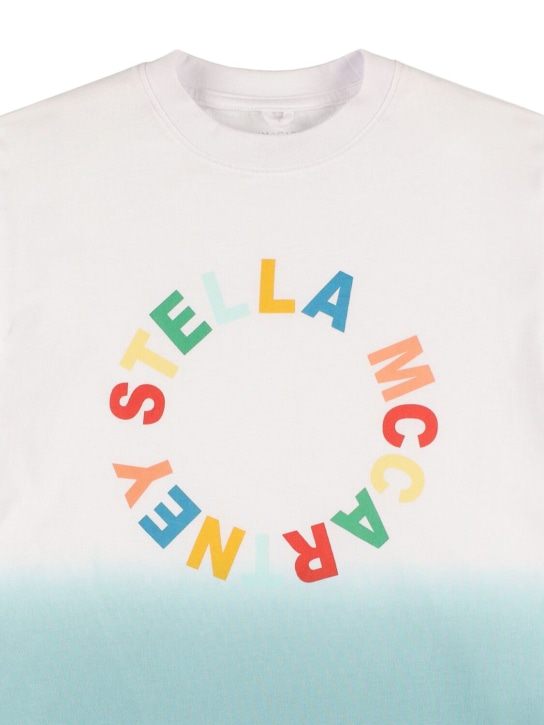 Stella Mccartney Kids: Camiseta de algodón jersey orgánico - Multicolor - kids-boys_1 | Luisa Via Roma