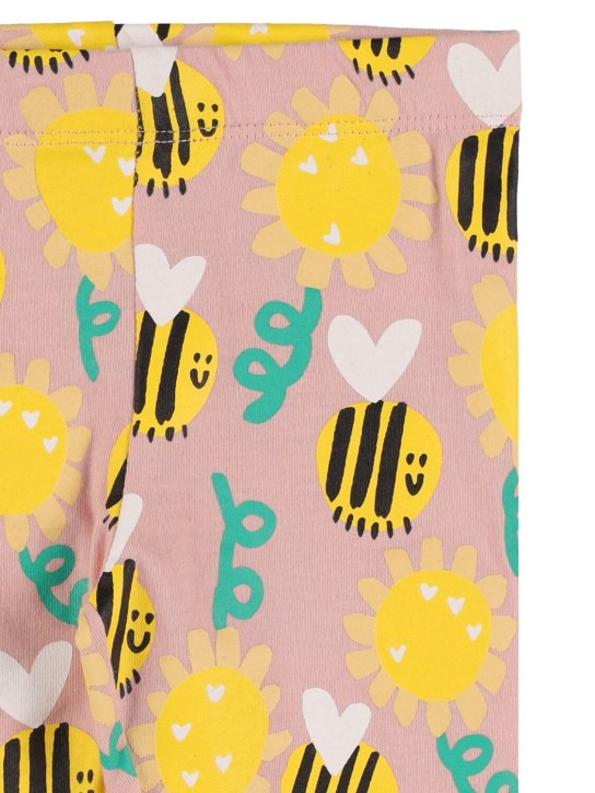 Stella Mccartney Kids: Organic cotton jersey leggings - Pink/Multi - kids-girls_1 | Luisa Via Roma