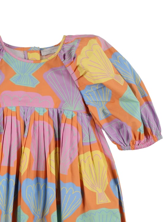 Stella Mccartney Kids: Cotton poplin long sleeve dress - Multicolor - kids-girls_1 | Luisa Via Roma