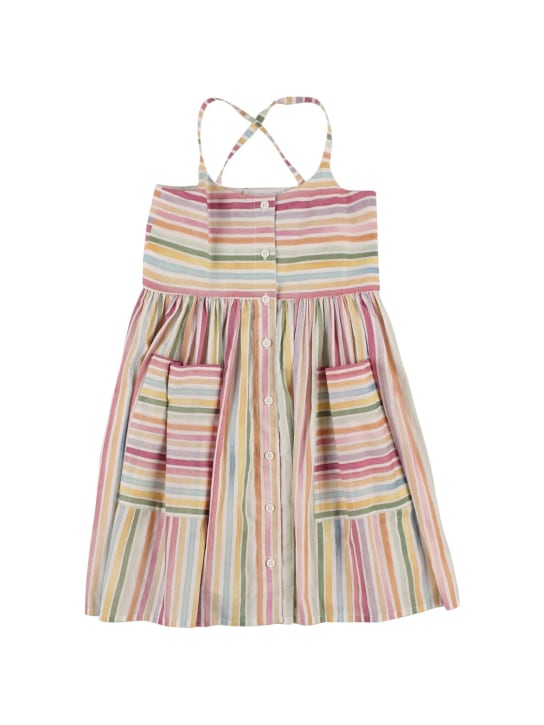 Stella Mccartney Kids: Organic cotton striped dress - Multicolor - kids-girls_0 | Luisa Via Roma