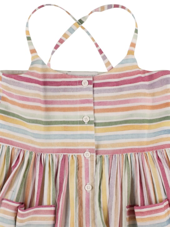 Stella Mccartney Kids: Organic cotton striped dress - Multicolor - kids-girls_1 | Luisa Via Roma