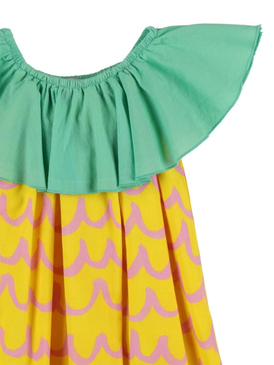 Stella Mccartney Kids: Organic cotton pineapple print dress - Multicolor - kids-girls_1 | Luisa Via Roma
