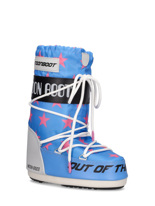 Moon Boot: Icon tall nylon snow boots - Multicolor - kids-girls_1 | Luisa Via Roma