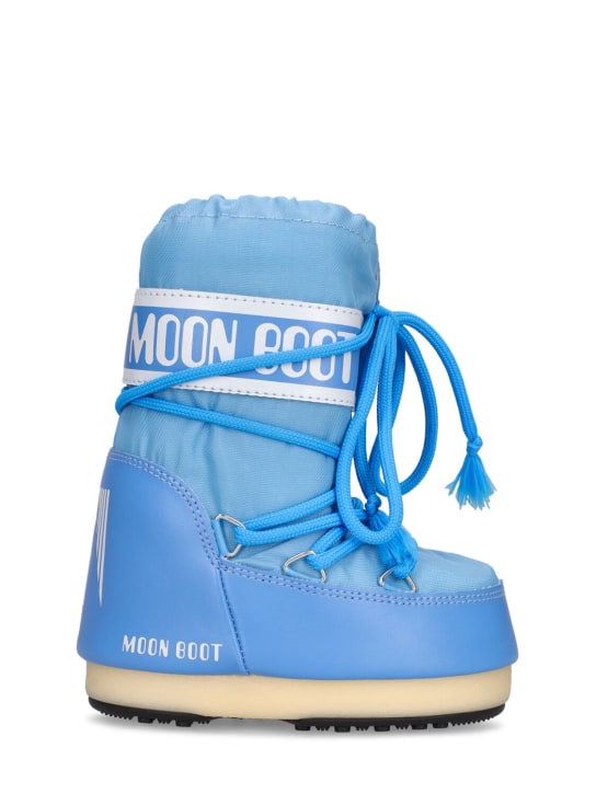 Moon Boot: Après-skis hauts en nylon Icon - Bleu Clair - kids-girls_0 | Luisa Via Roma
