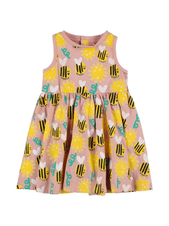 Stella Mccartney Kids: Organic cotton printed dress - Pink/Multi - kids-girls_0 | Luisa Via Roma