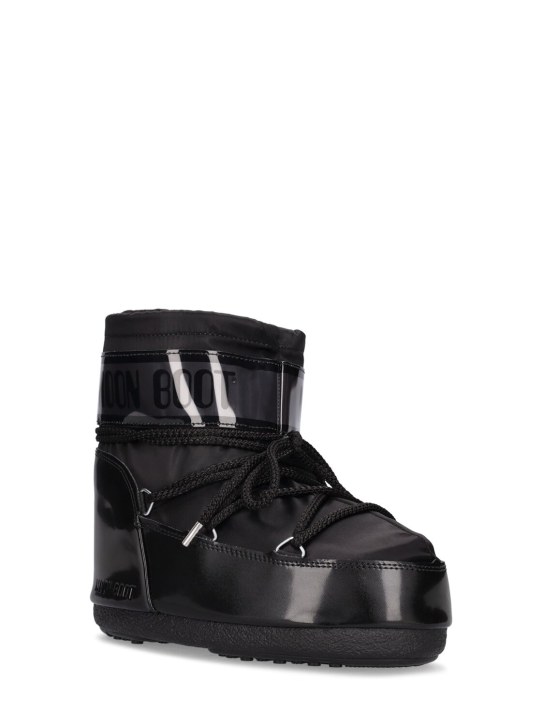 Moon Boot: Icon Glance ankle snow boots - Black - kids-boys_1 | Luisa Via Roma
