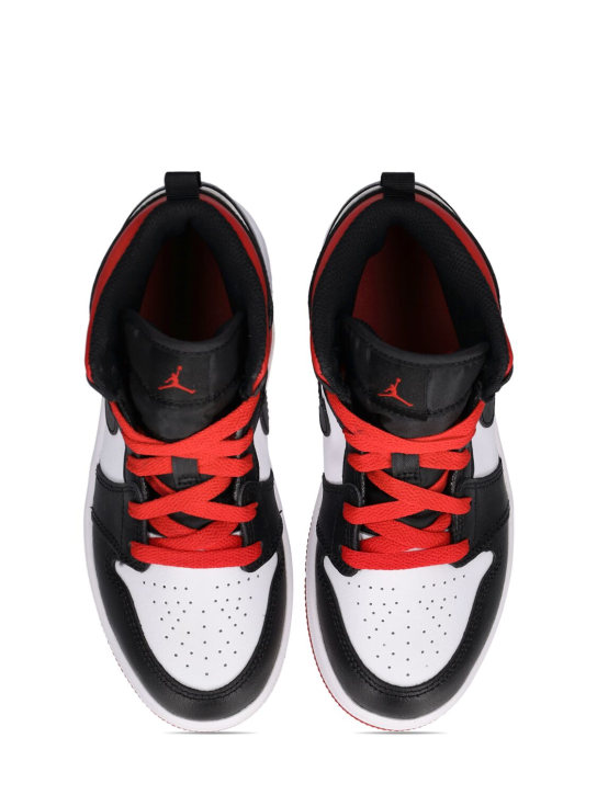 Nike: Sneakers Jordan 1 Mid - White/Gym Red - kids-boys_1 | Luisa Via Roma