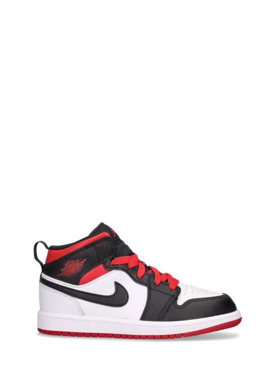Nike: Sneakers Jordan 1 Mid - White/Gym Red - kids-boys_0 | Luisa Via Roma