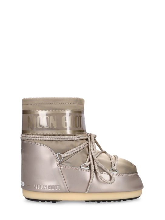 Moon Boot: Icon Glance ankle snow boots - Dark Gold - kids-girls_0 | Luisa Via Roma