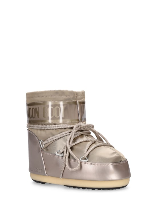 Moon Boot: Icon Glance ankle snow boots - Dark Gold - kids-girls_1 | Luisa Via Roma