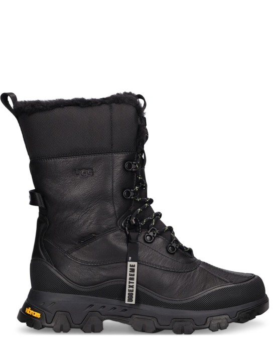 Ugg: 25mm Adirondack Meridian leather boots - Black - women_0 | Luisa Via Roma