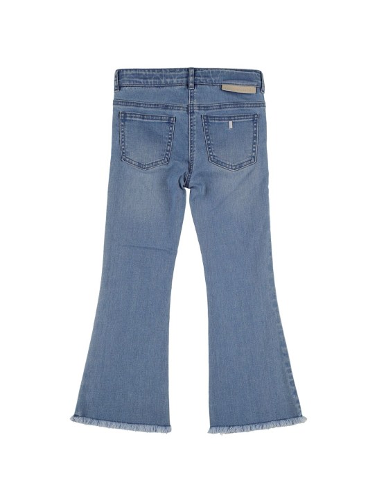 Stella Mccartney Kids: Jeans de denim de algodón stretch - Denim - kids-girls_1 | Luisa Via Roma