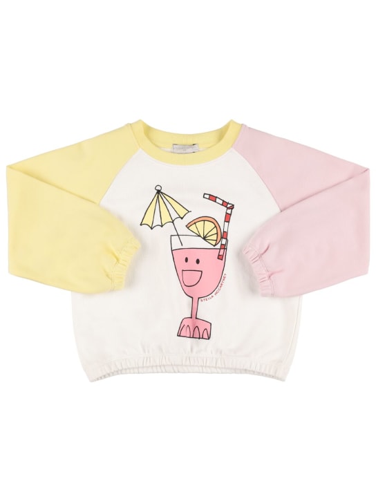 Stella Mccartney Kids: Bedrucktes Sweatshirt aus Bio-Baumwolle - Bunt - kids-girls_0 | Luisa Via Roma
