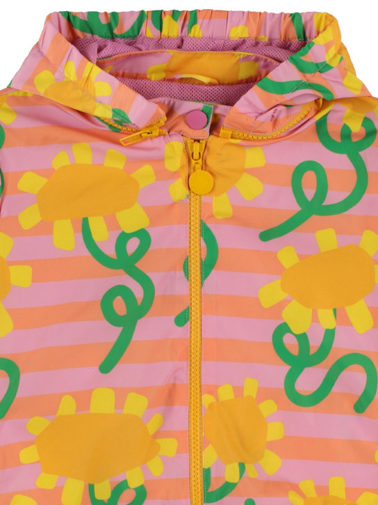 Stella Mccartney Kids: Recycled nylon printed jacket - Multicolor - kids-girls_1 | Luisa Via Roma
