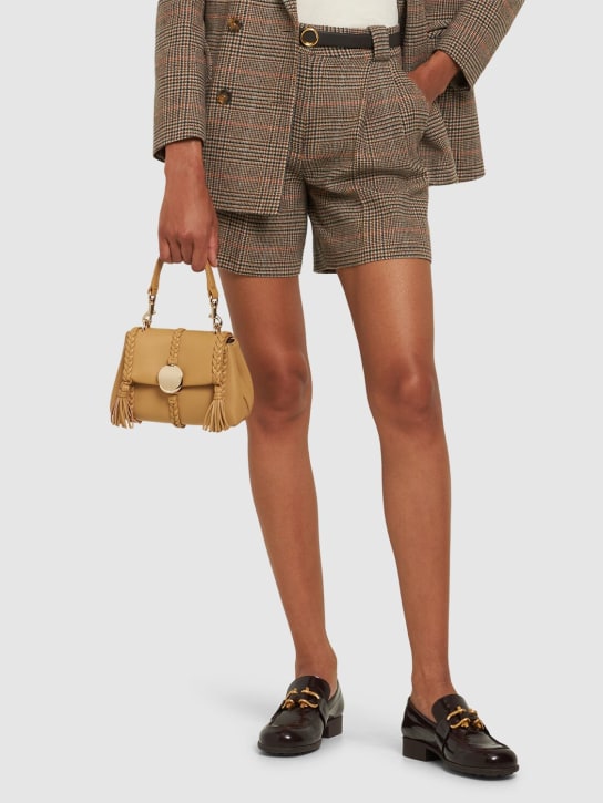 Chloé: Small Penelope leather top handle bag - Creamy Brown - women_1 | Luisa Via Roma