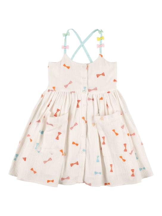 Stella Mccartney Kids: Organic cotton embroidered dress - White - kids-girls_0 | Luisa Via Roma