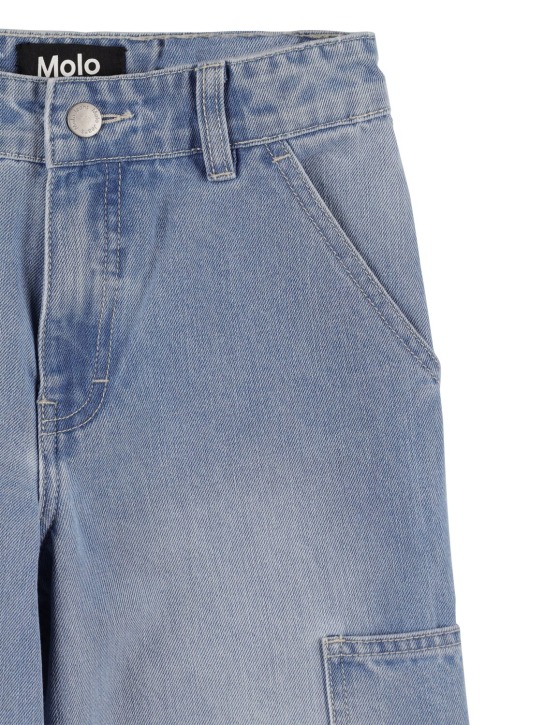 Molo: Jeans rectos de algodón - Denim - kids-girls_1 | Luisa Via Roma
