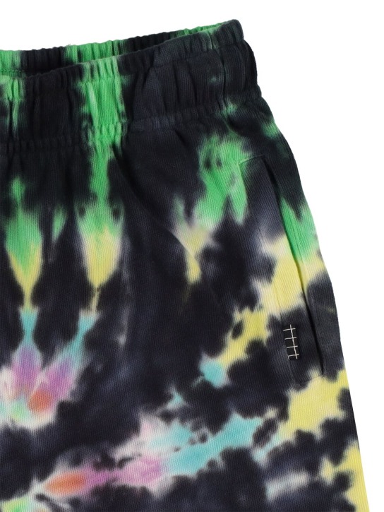 Molo: Shorts in felpa di cotone organico tie dye - Multicolore - kids-boys_1 | Luisa Via Roma