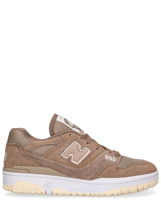 New Balance: 550 Sneakers - Mushroom - men_0 | Luisa Via Roma
